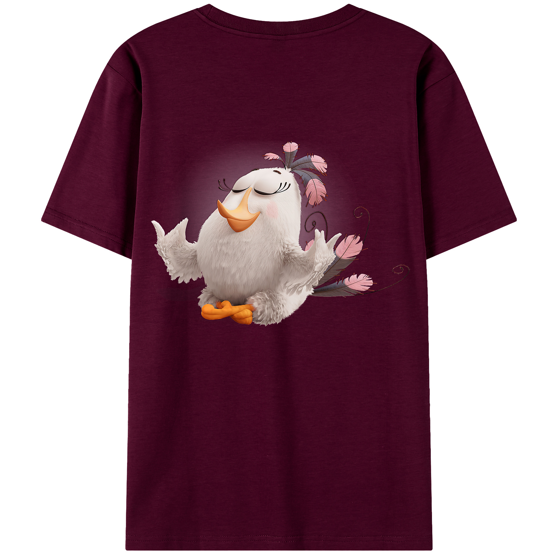 （画像用） Angry Birds アングリーバード レディース半袖Tシャツ(バックプリント)